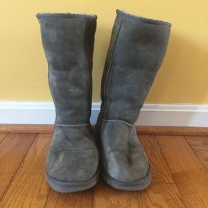 Gray Tall Uggs